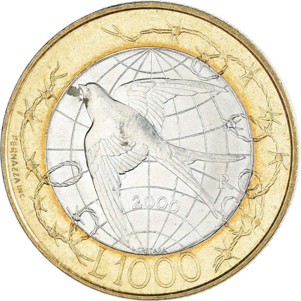Münze, San Marino, 1000 Lire, 2000