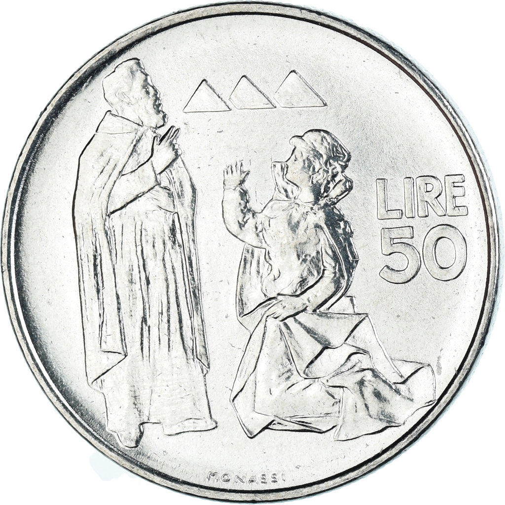 Münze, San Marino, 50 Lire, 1972
