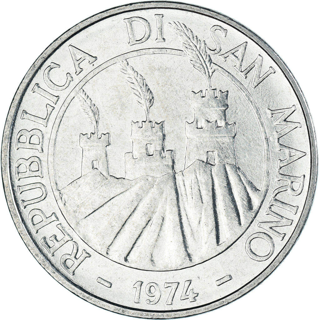 Münze, San Marino, 100 Lire, 1974