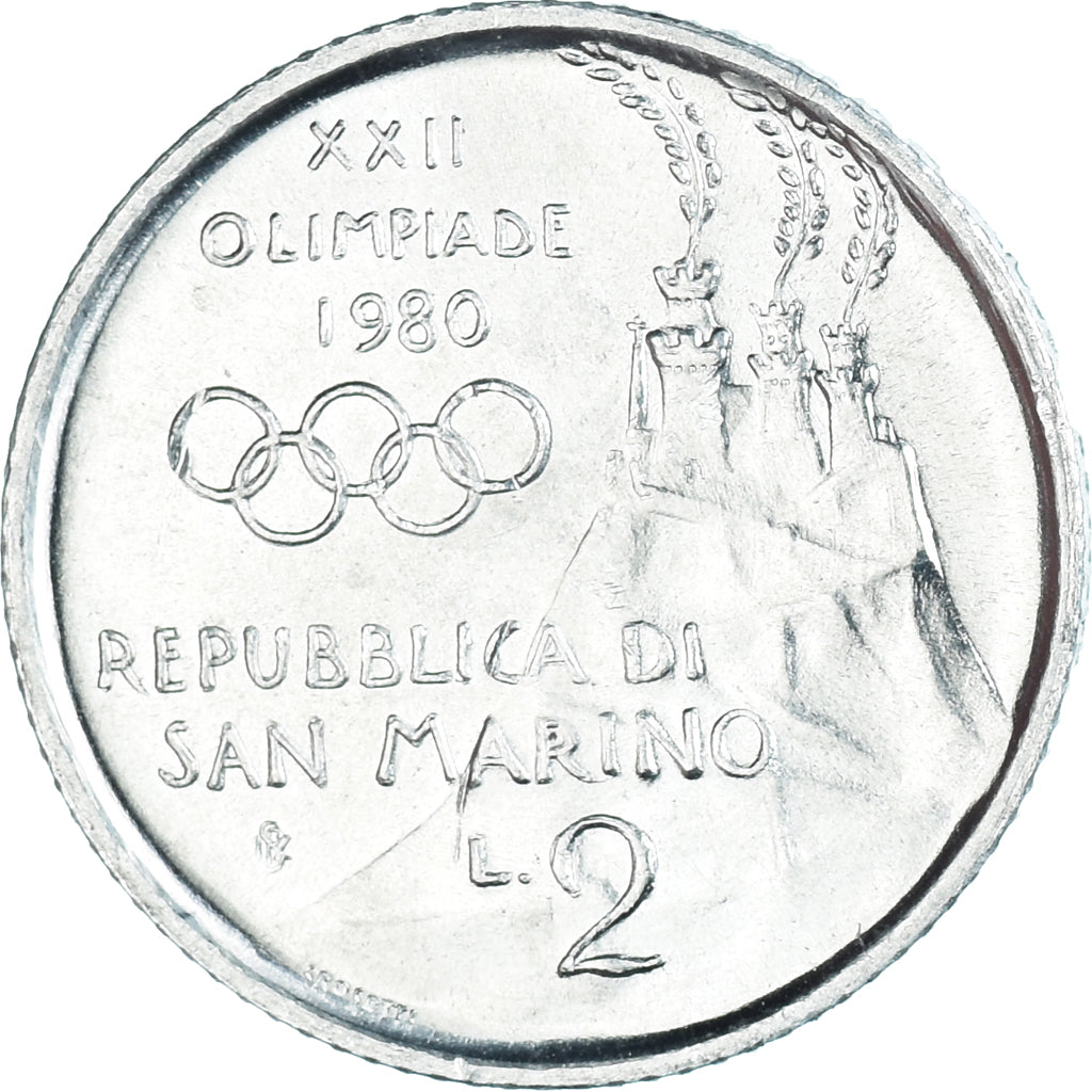Coin, San Marino, 2 Lire, 1980