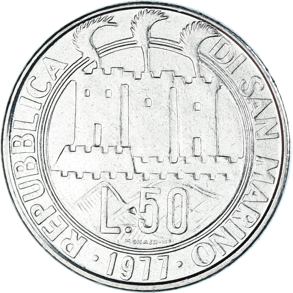 Münze, San Marino, 50 Lire, 1977
