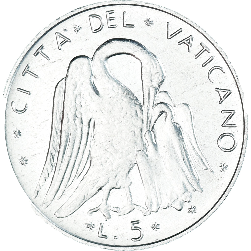 Monnaie, Vatican, 5 Lire, 1974