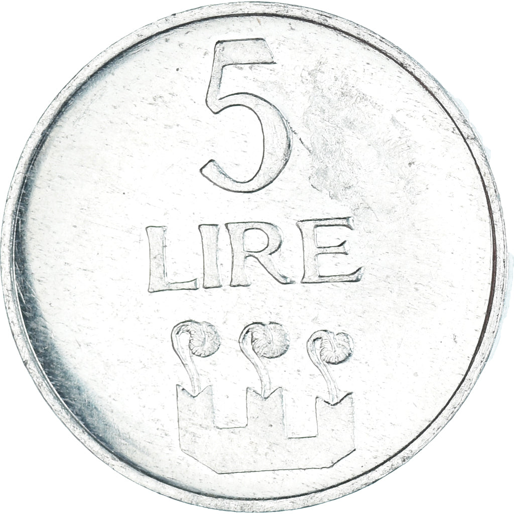 Moneda, San Marino, 5 Lire, 1972
