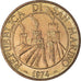 Münze, San Marino, 20 Lire, 1974