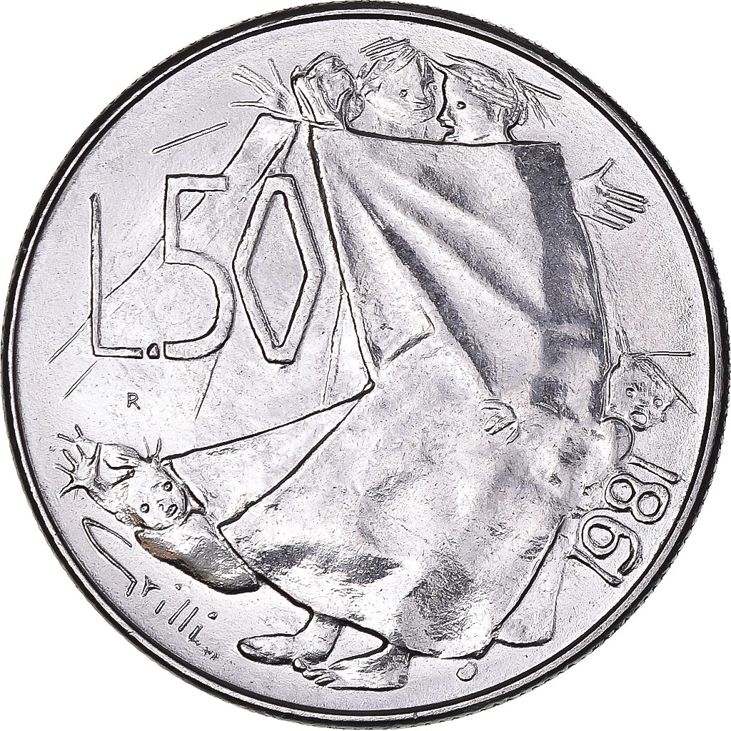 Münze, San Marino, 50 Lire, 1981