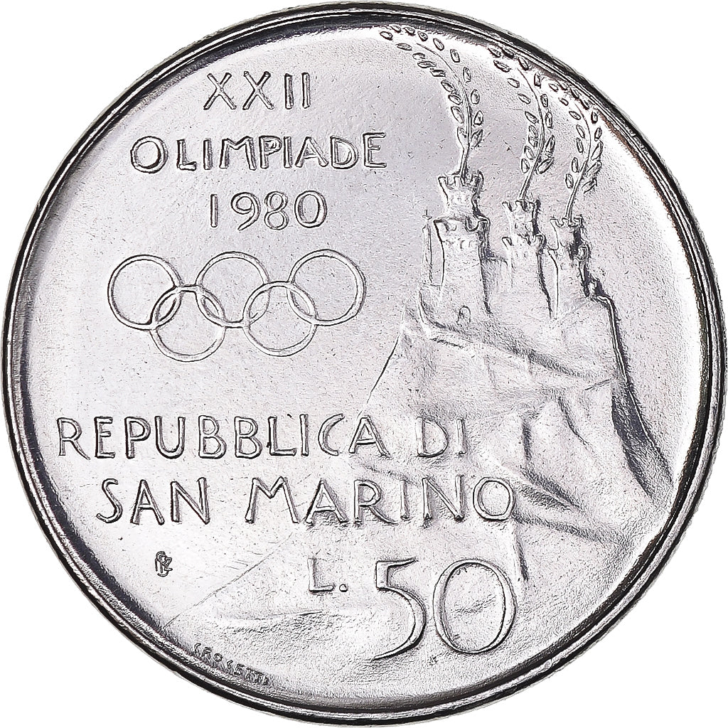 Moneta, San Marino, 50 Lire, 1980