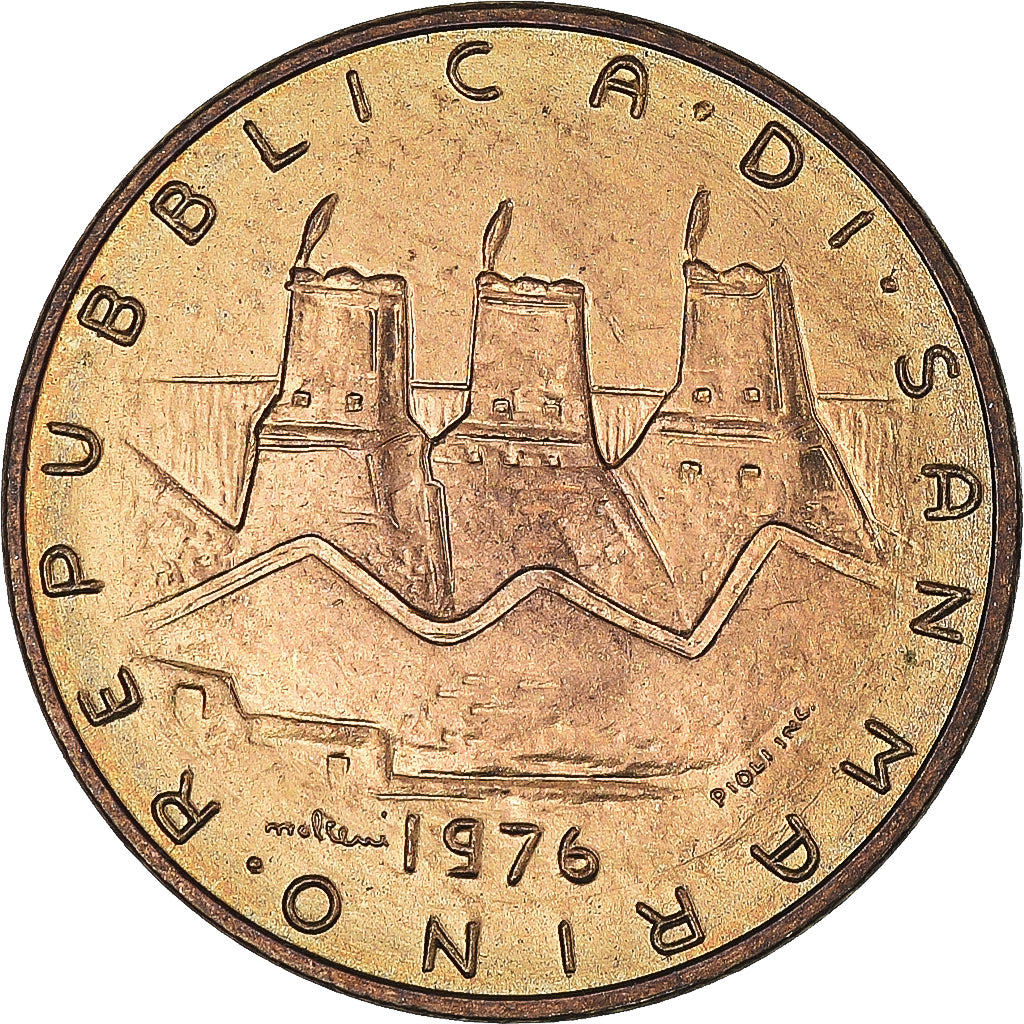 Münze, San Marino, 20 Lire, 1976