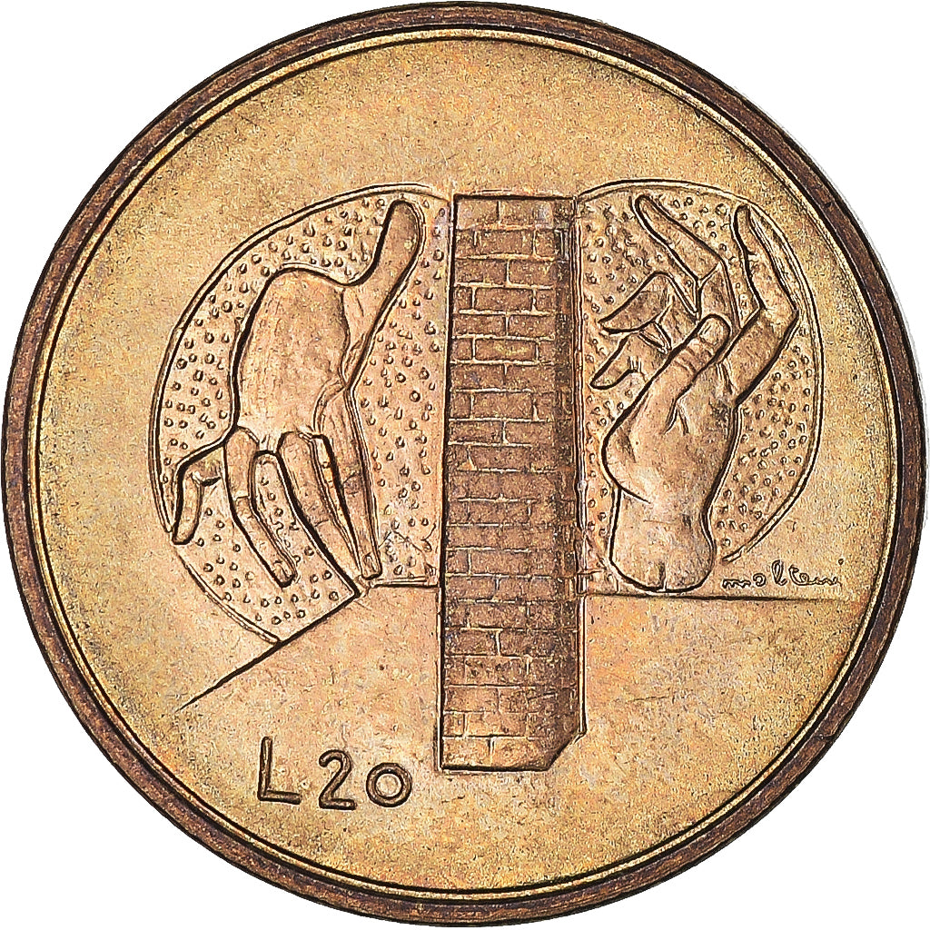 Münze, San Marino, 20 Lire, 1976