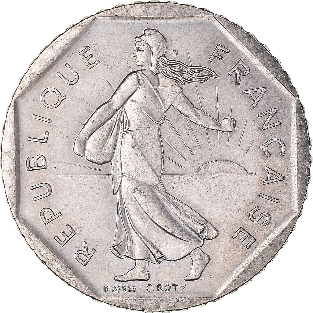 Coin, France, 2 Francs, 1991