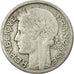 Moneda, Francia, Morlon, 2 Francs, 1945, Castelsarrasin, BC+, Aluminio
