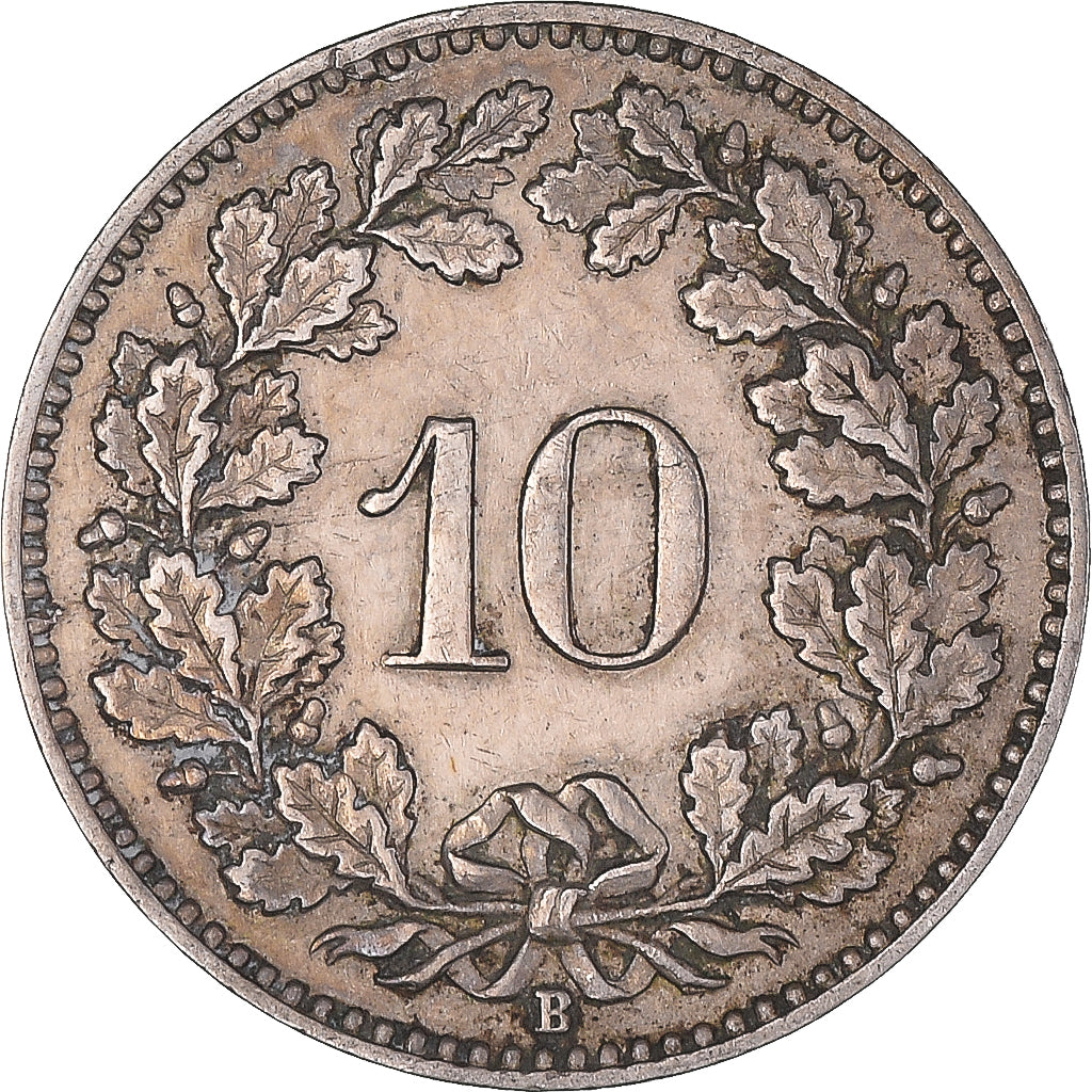 Münze, Schweiz, 10 Rappen, 1919