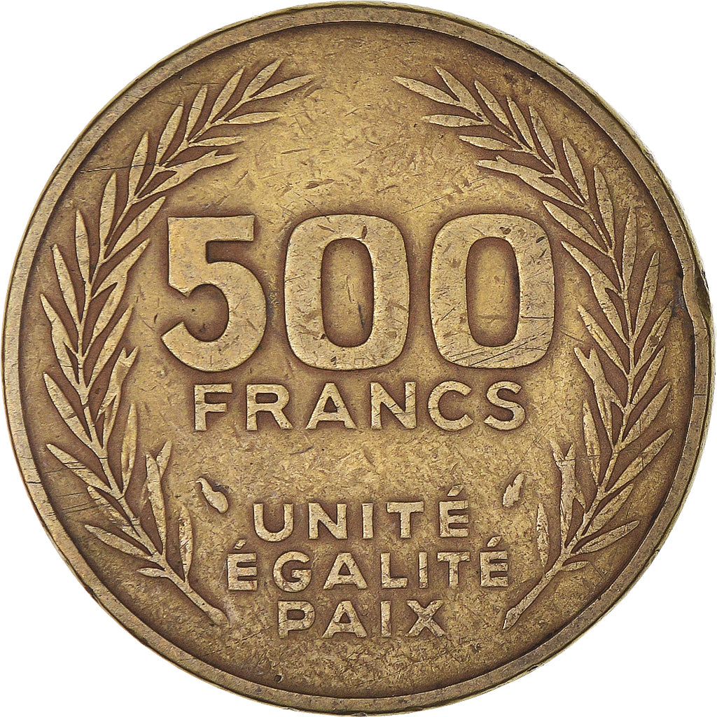Moneda, Yibuti, 500 Francs, 1989