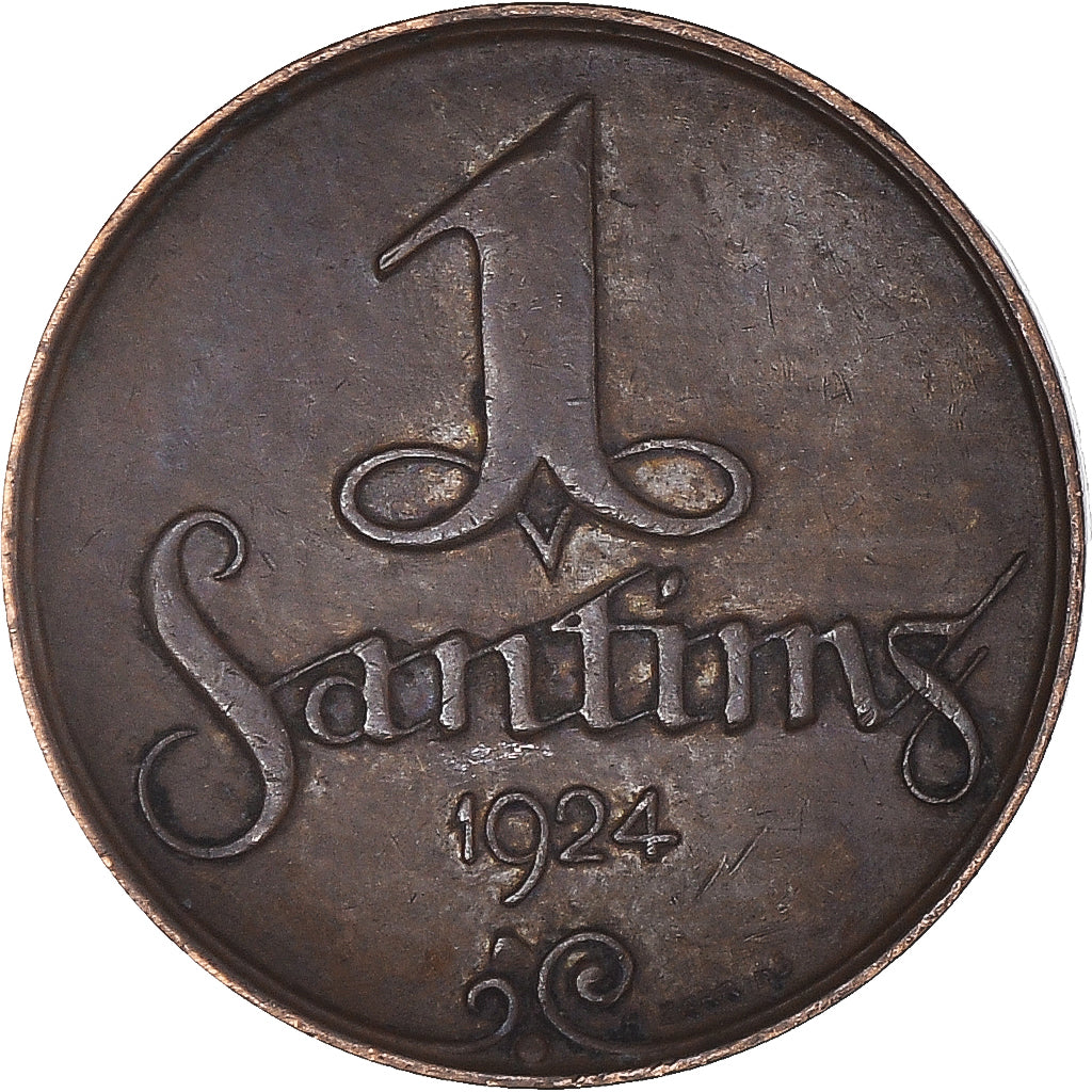 Monnaie, Lettonie, Santims, 1924
