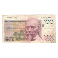 Nota, Bélgica, 100 Francs, KM:142a, VF(30-35)