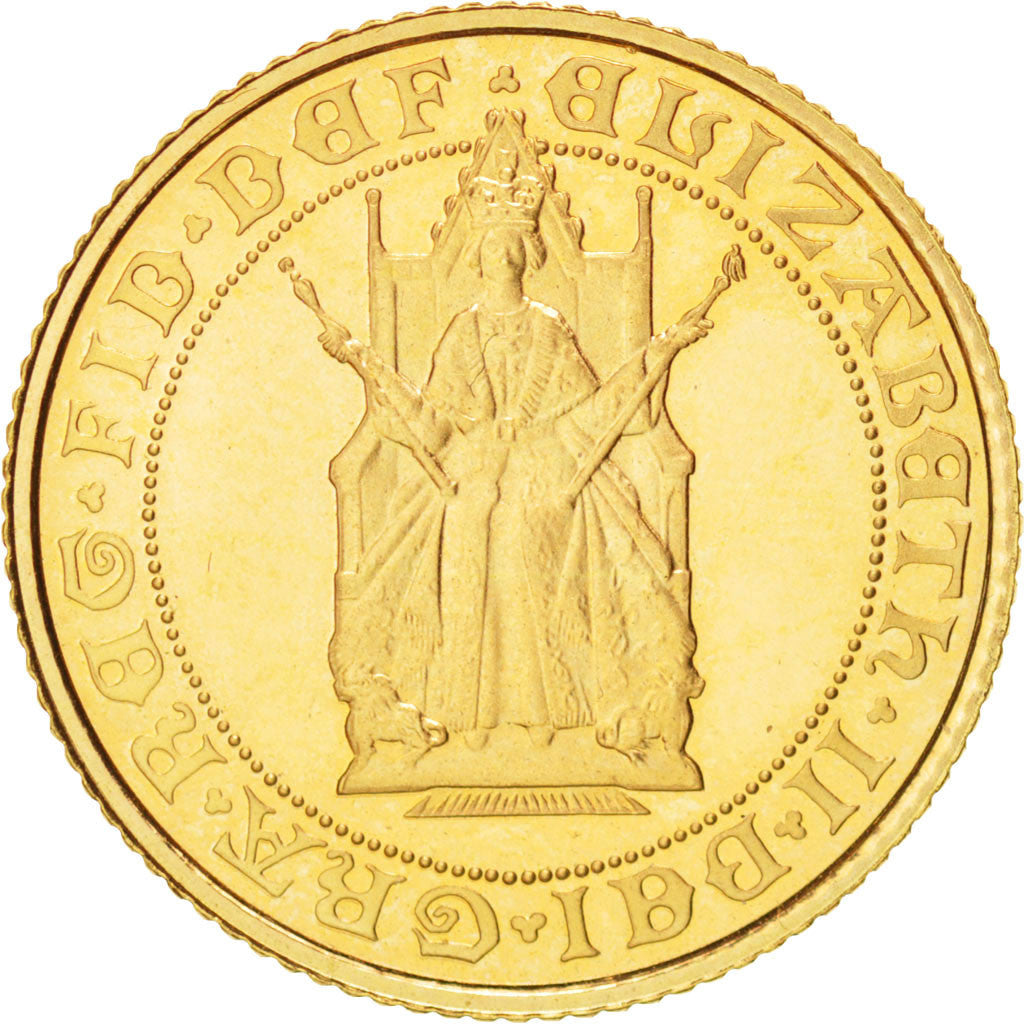 Great Britain, 1/2 Sovereign, 1989, KM:955, MS(64), Gold