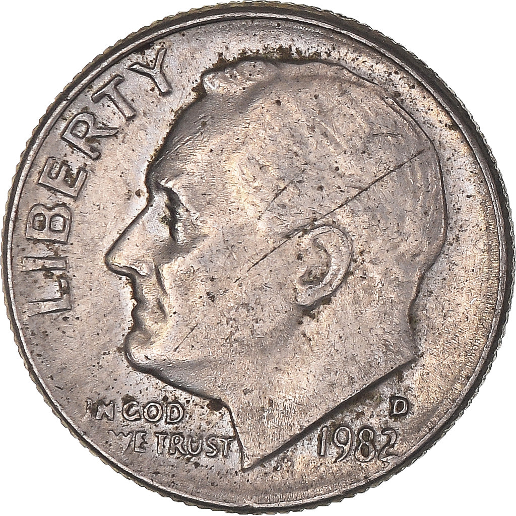 Moeda, Estados Unidos da América, Dime, 1982