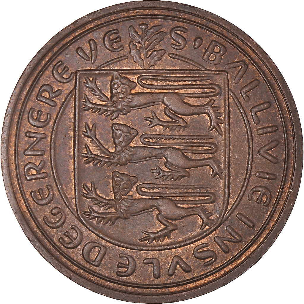 Coin, Guernsey, 2 Pence, 1977