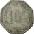 Frankreich, 10 Centimes, Chamber of Commerce, 1918, SS+, Silber