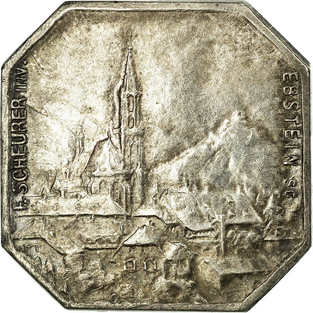 France, 10 Centimes, Chamber of Commerce, 1918, AU(55-58), Silver