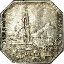 France, 10 Centimes, Chamber of Commerce, 1918, AU(55-58), Silver