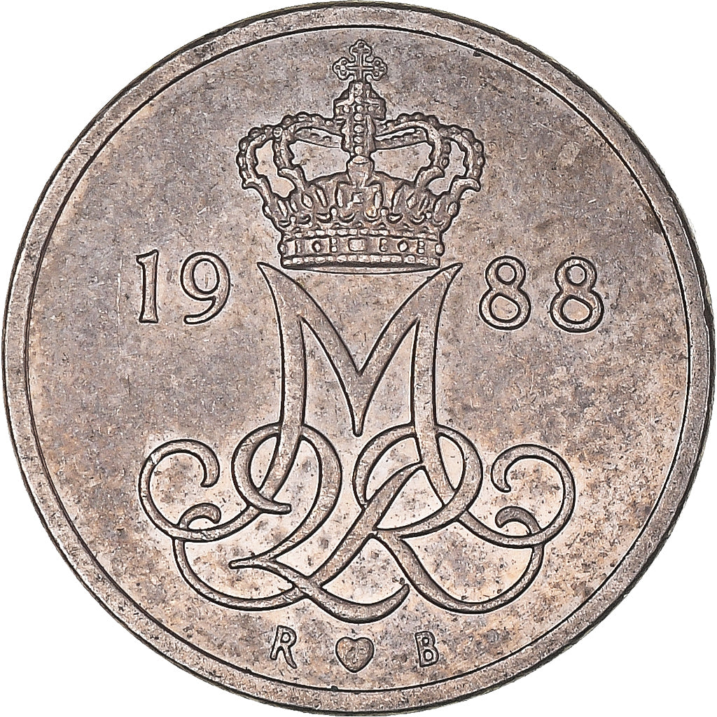 Moneda, Dinamarca, 10 Öre, 1988