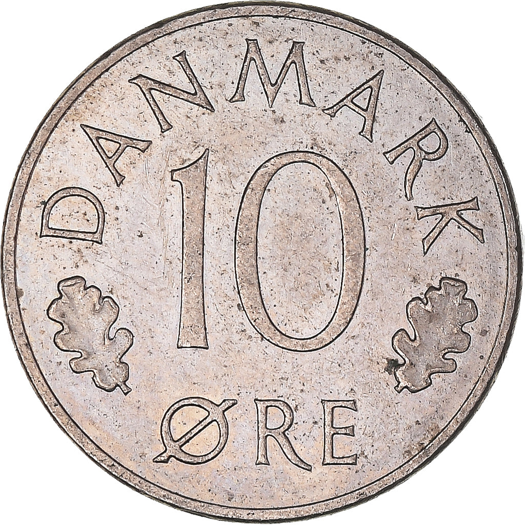 Moneda, Dinamarca, 10 Öre, 1988