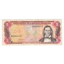 Nota, República Dominicana, 5 Pesos Oro, 1990, KM:131, EF(40-45)