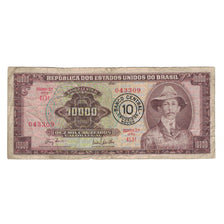 Billete, 10 Cruzeiros Novos on 10,000 Cruzeiros, Brasil, RC