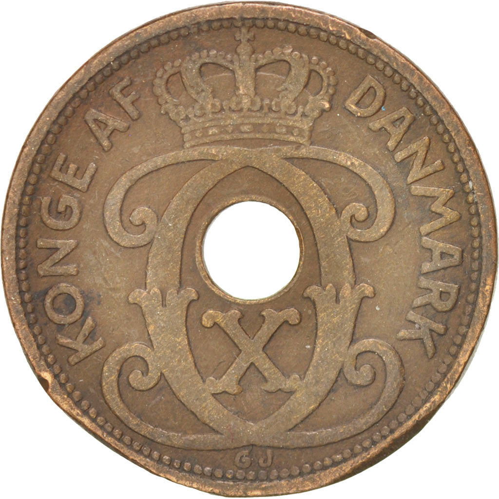 Denmark, 2 Öre, 1927, Copenhagen, KM:827.1, EF(40-45), Bronze