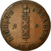 Haiti, 2 Centimes, 1846, KM:26, EF(40-45), Copper, 26