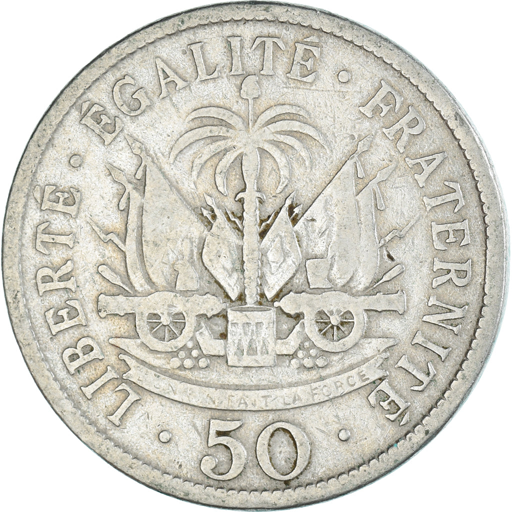 Moneda, Haití, 50 Centimes, 1907