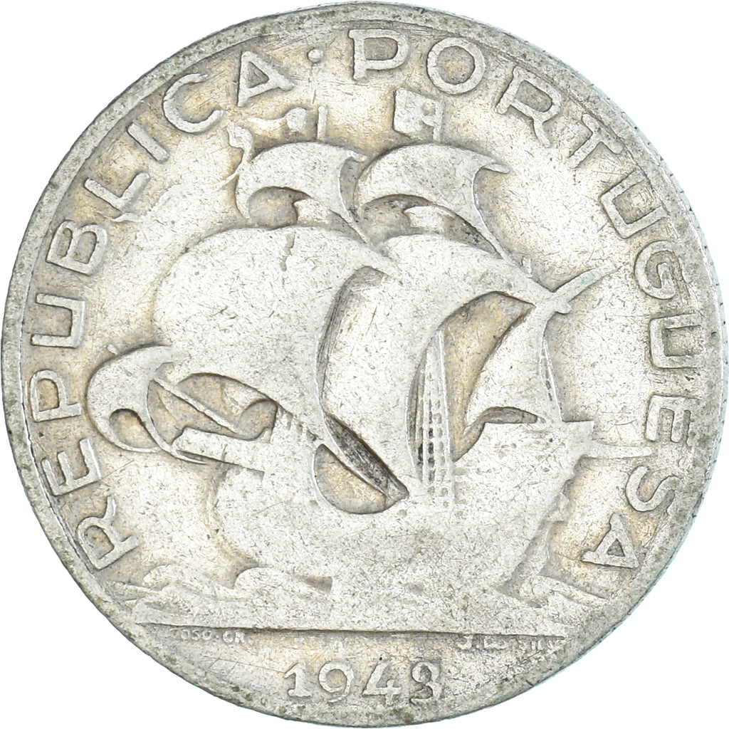 Coin, Portugal, 2-1/2 Escudos, 1943