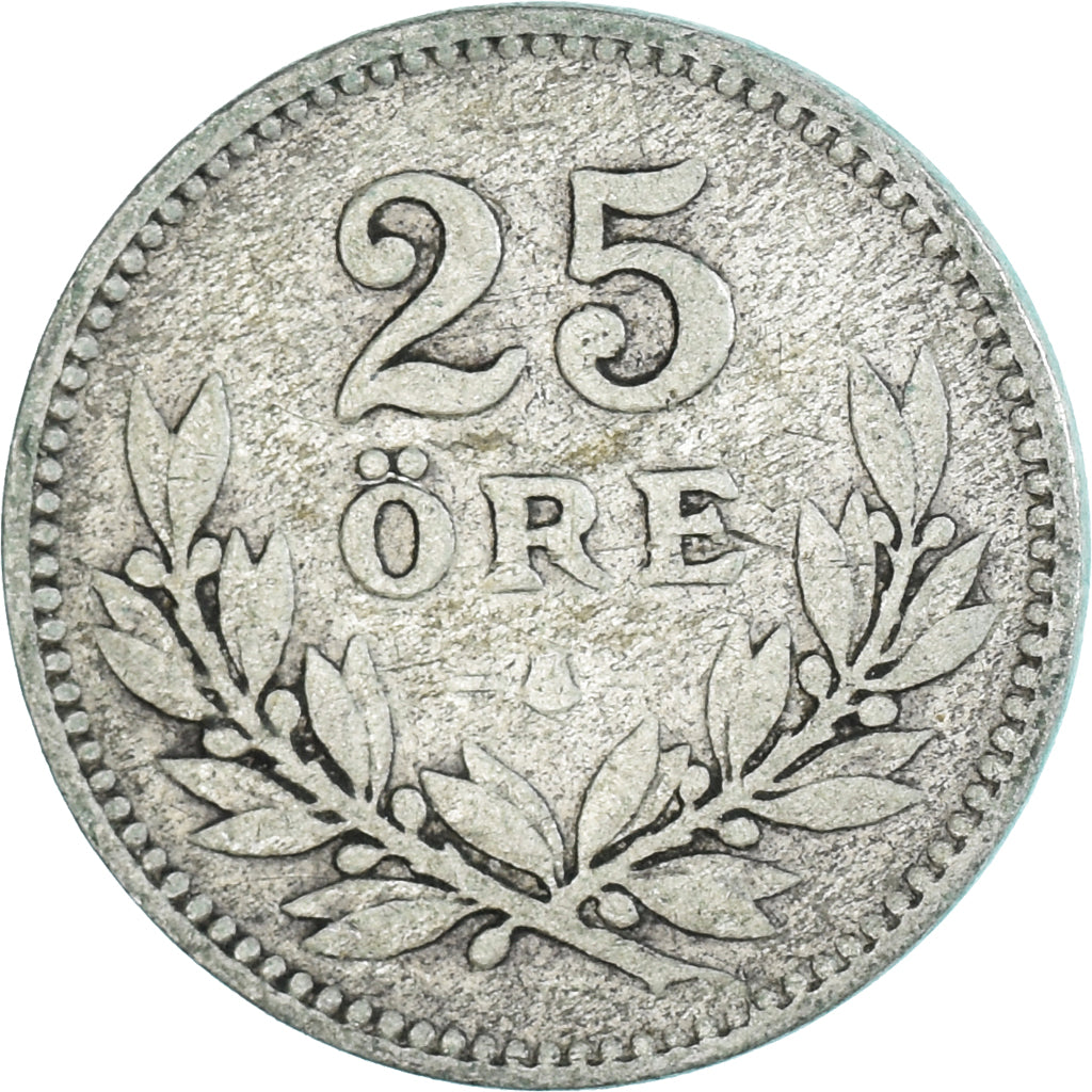 Coin, Sweden, 25 Öre, 1914