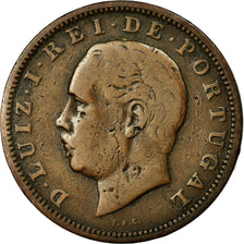 Coin, Portugal, Luiz I, 20 Reis, 1883, VF(30-35), Bronze, KM:527