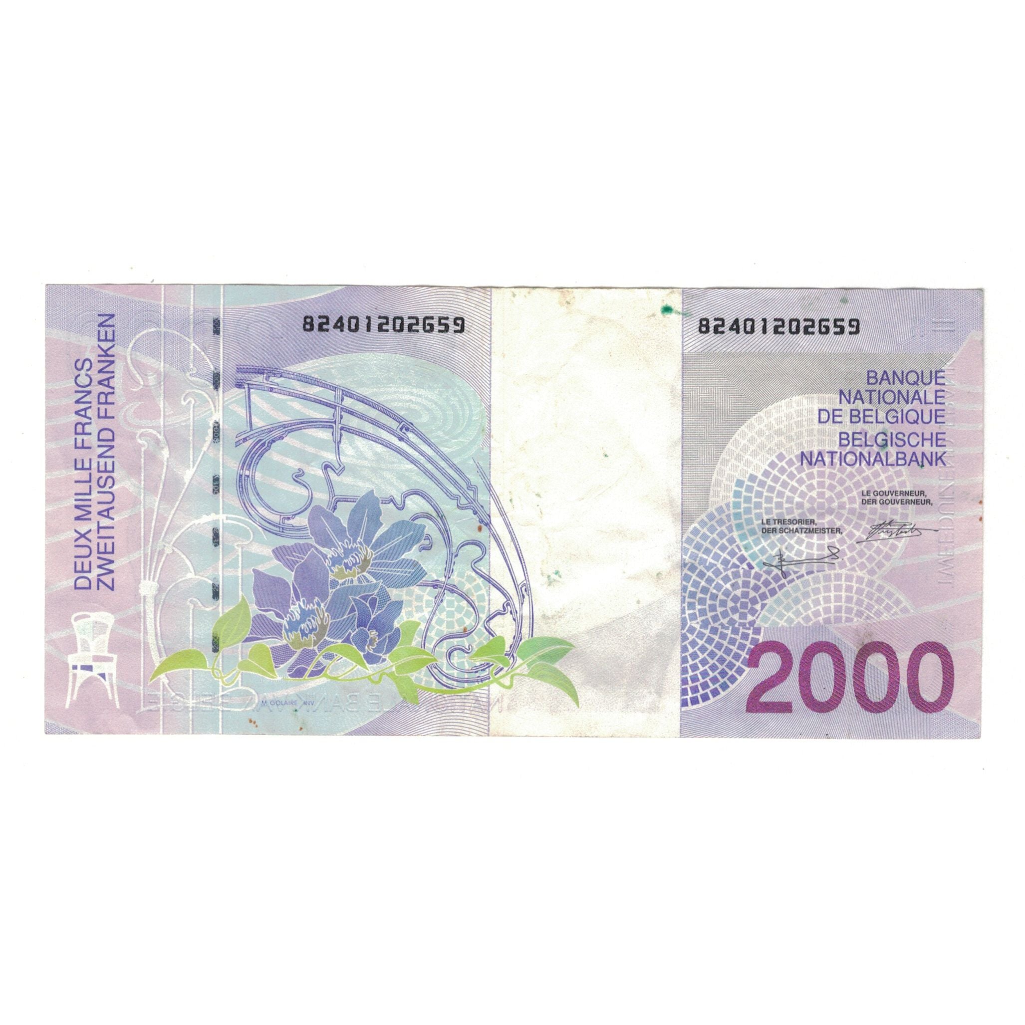 Banknote, Belgium, 2000 Francs, KM:151, EF(40-45)