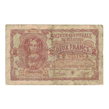 Billete, 2 Francs, 1916, Bélgica, 24-11-1916, KM:87, BC