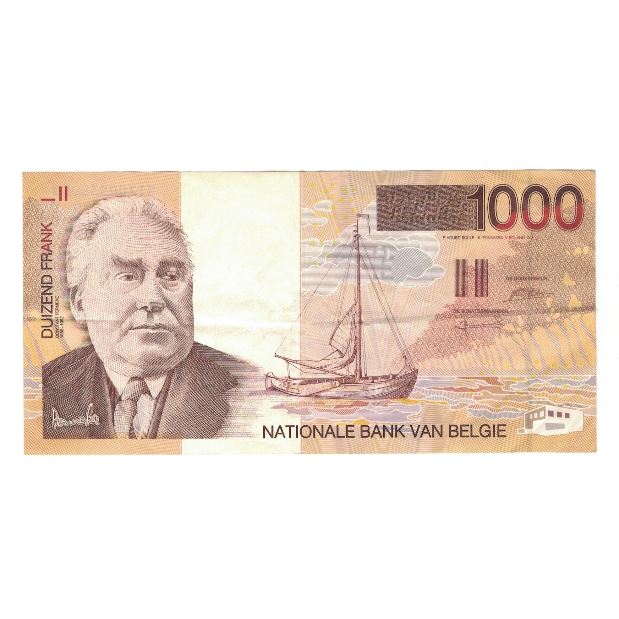 Banknote, Belgium, 1000 Francs, Undated (1997), KM:150, EF(40-45)