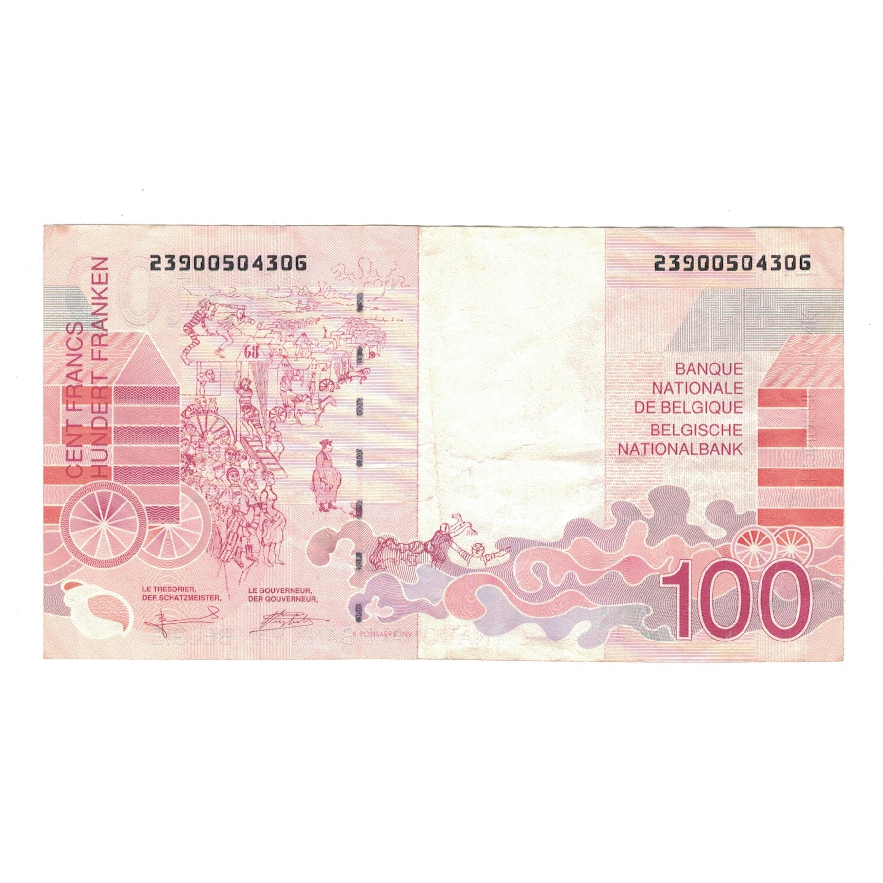 Billet, Belgique, 100 Francs, KM:147, TTB