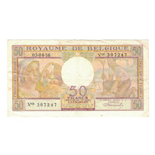 Banknote, Belgium, 50 Francs, 1956, 1956-04-03, KM:133b, EF(40-45)
