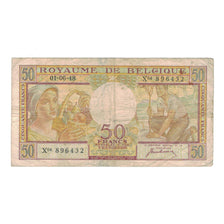 Banconote, Belgio, 50 Francs, 1948, 1948-06-01, KM:133a, MB