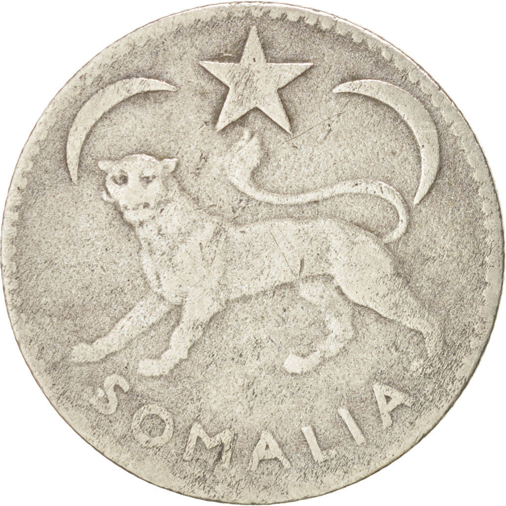 Somalia, Somalo, 1950, KM:5, VF(20-25), Silver