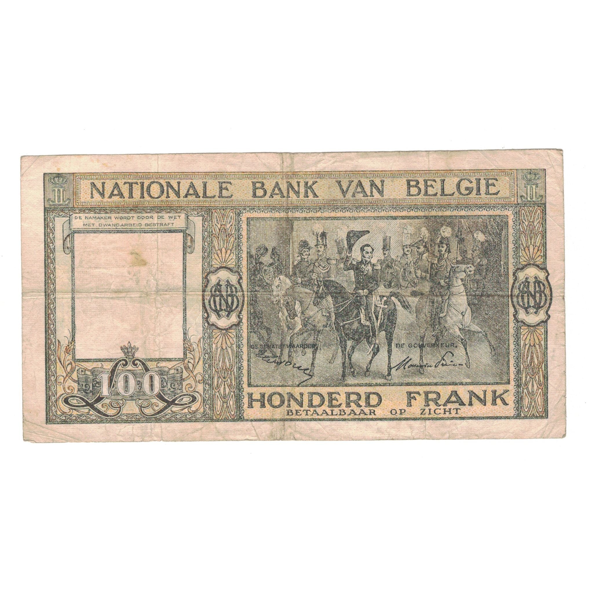 Banknote, Belgium, 100 Francs, 1950, 1950-05-11, KM:126, VF(20-25)