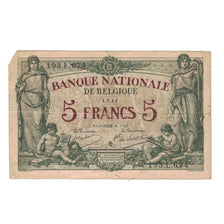 Banknote, Belgium, 5 Francs, 1914, 1914-07-01, KM:75a, VF(20-25)