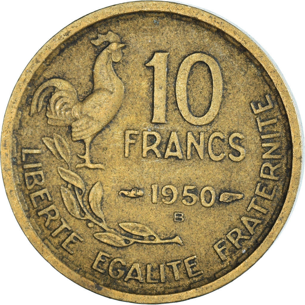 Moneda, Francia, 10 Francs, 1950