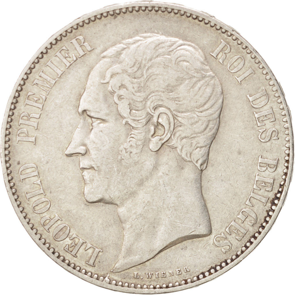 Belgium, 5 Francs, 5 Frank, 1850, KM:17, EF(40-45), Silver