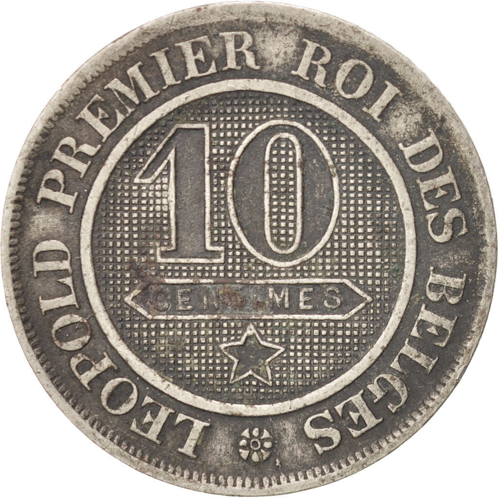 Belgium, 10 Centimes, 1862, KM:22, EF(40-45), Copper-nickel, 21.4
