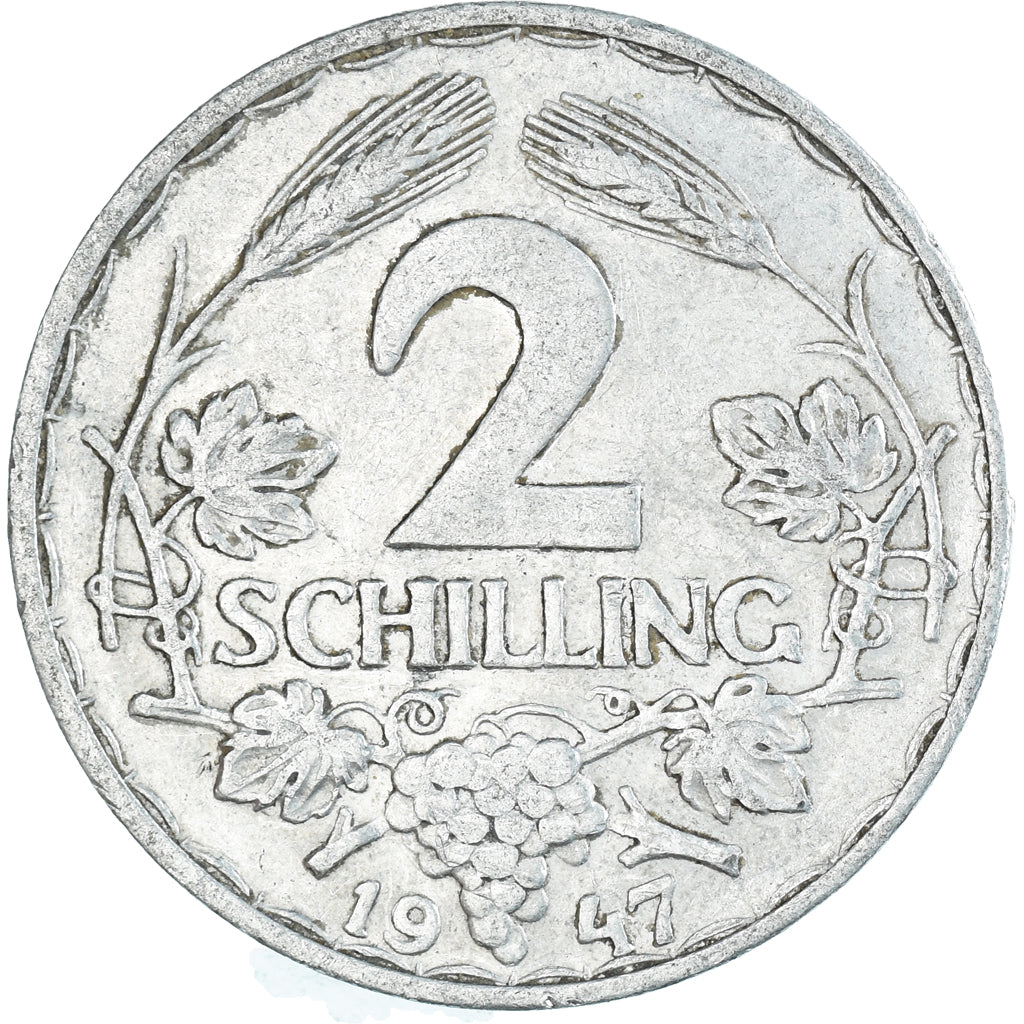 Münze, Österreich, 2 Schilling, 1947