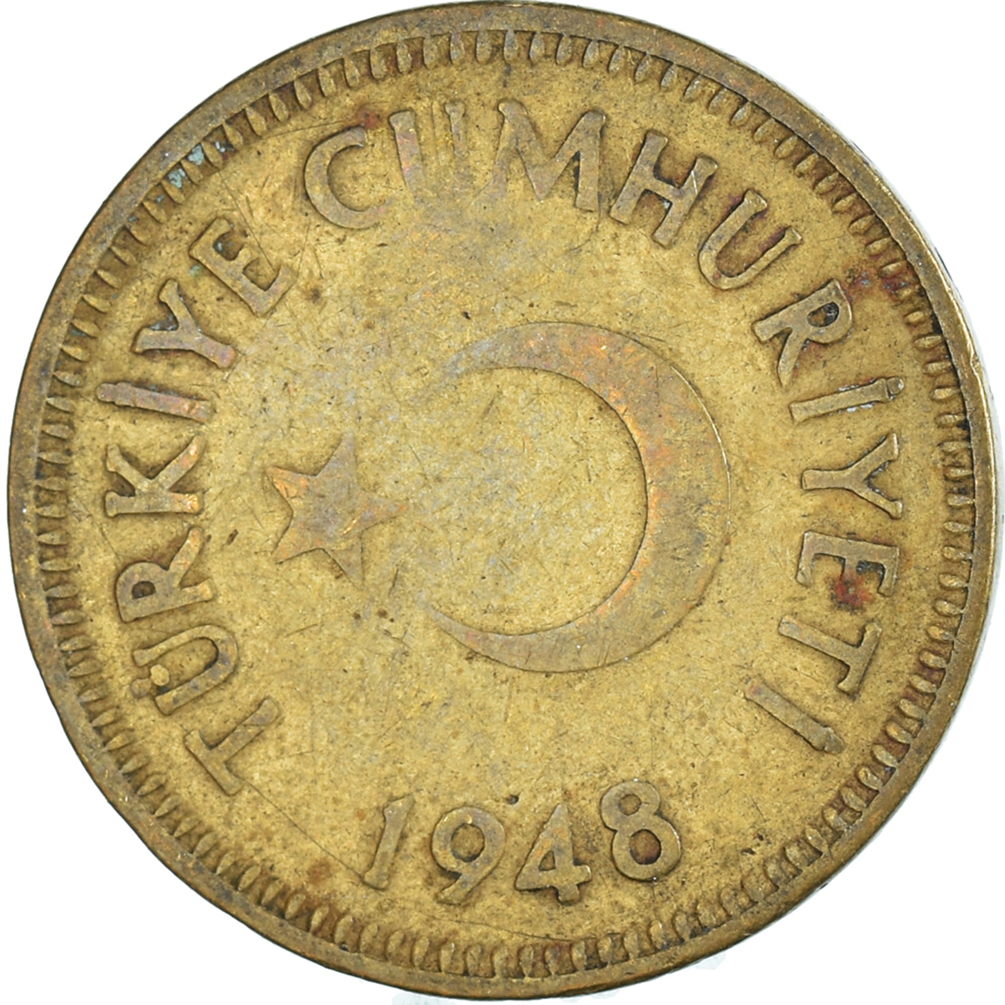Moneta, Turchia, 25 Kurus, 1948