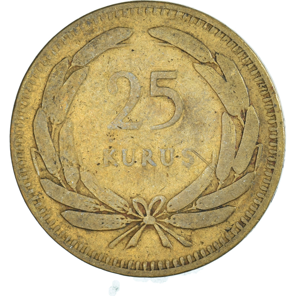 Moneta, Turchia, 25 Kurus, 1948