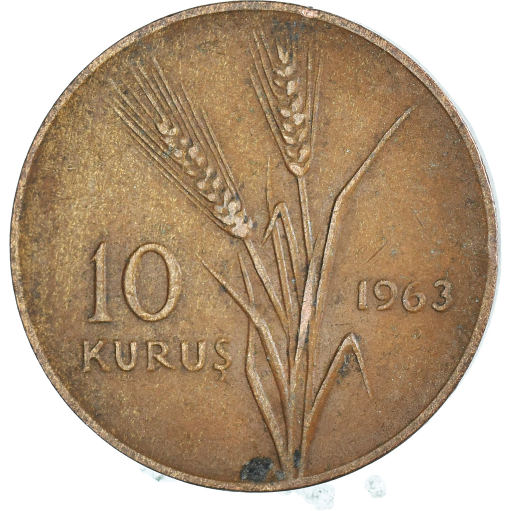 Monnaie, Turquie, 10 Kurus, 1963